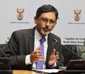 Minister of Trade and Industry Ebrahim Patel briefs media on South African Investment Conference (GovernmentZA 48940840836).jpg