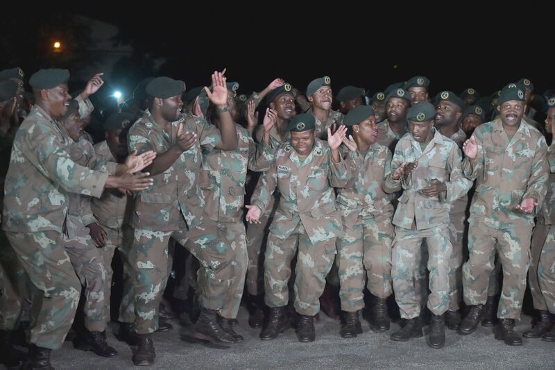 File:Commander in Chief of the Armed Forces His Excellency President Cyril Ramaphosa delivers well wishes to the South African Armed Forces ahead of the national lockdown, 26 Mar 2020 (GovernmentZA 49703602958).jpg
