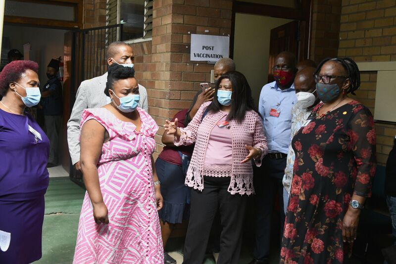 File:Deputy Minister Thembi Siweya conducts frontline monitoring visit at Aurum Research Institute and Klerksdorp Tertiary Hospital (GovernmentZA 51021103223).jpg