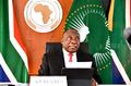 President Cyril Ramaphosa convenes virtual meeting of AU Bureau of the Assembly of Heads of State and Government, 21 July 2020 (GovernmentZA 50139643136).jpg