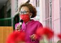 First Lady Dr Tshepo Motsepe inspects Art Hub at Khatlamping Primary School “Pink Room” Safe Space Initiative launch (GovernmentZA 50444542388).jpg
