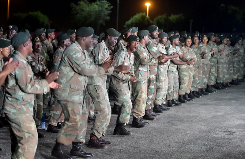 File:Commander in Chief of the Armed Forces His Excellency President Cyril Ramaphosa delivers well wishes to the South African Armed Forces ahead of the national lockdown, 26 Mar 2020 (GovernmentZA 49704448912).jpg