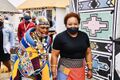 Deputy Minister Thembi Siweya visits artist, Dr Ester Mahlangu, 30 September 2020 (GovernmentZA 50401215852).jpg