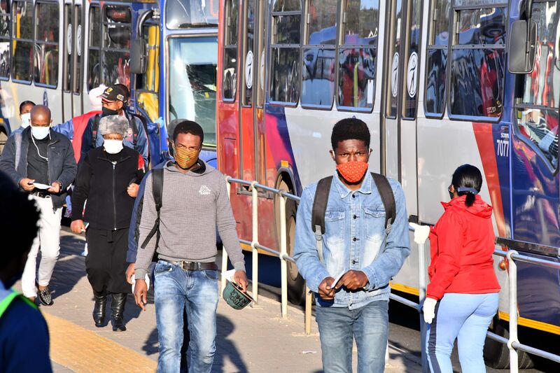 File:Minister Fikile Mbalula inspects Rea-Vaya buses and stations as part of Coronavirus Covid-19 safety measures (GovernmentZA 49896395948).jpg