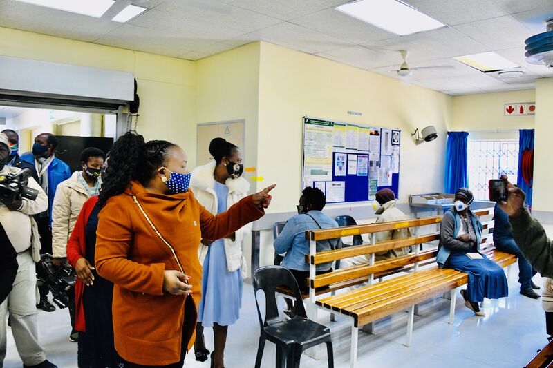 File:Deputy Minister Thembi Siweya visits Evander Hospital to monitor state of readiness to deal with COVID-19 screening and testing (GovernmentZA 49959118161).jpg