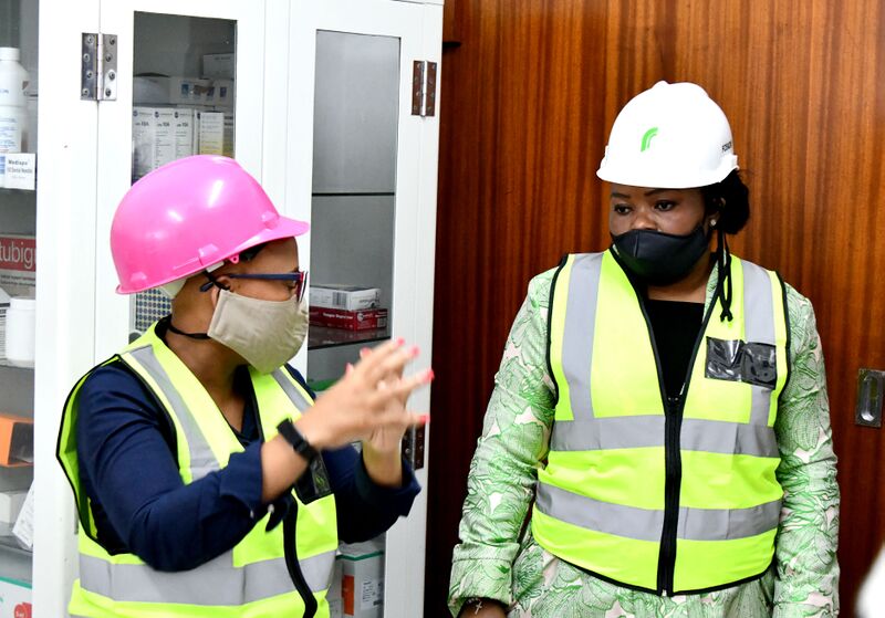 File:Deputy Minister Thembi Siweya and MEC of Economic Development in Limpopo Province, Mr Thabo Mokone monitor the state of readiness for Foskor Mine (GovernmentZA 49983855617).jpg
