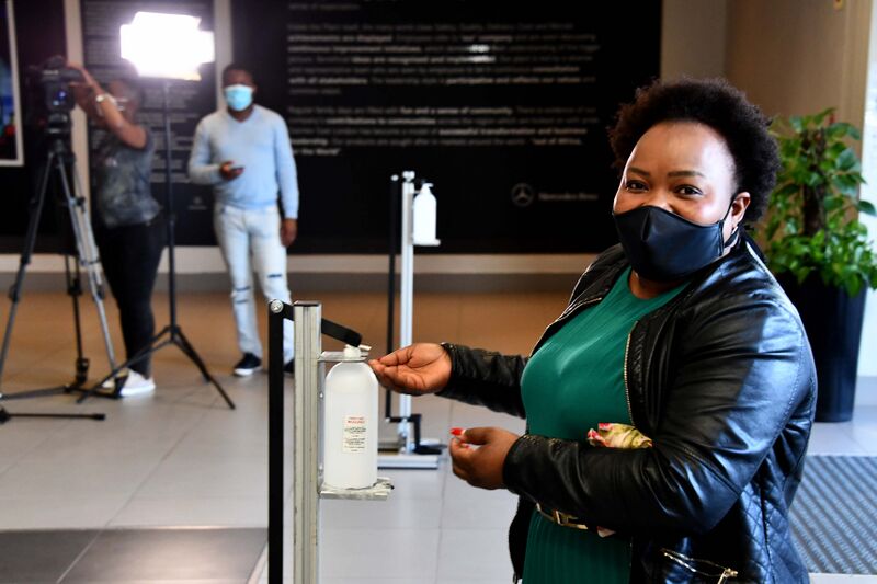 File:Deputy Minister Thembi Siweya visits Daimler Mercedes Benz Manufacturing Company to assess impact of -COVID19 in East London (GovernmentZA 50366933393).jpg