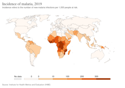 Incidence of malaria, OWID.svg
