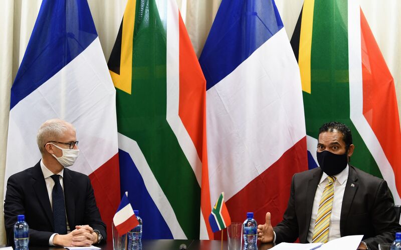 File:Deputy Minister Alvin Botes hosts bilateral meeting with French Minister Delegate Franck Riesterl (GovernmentZA 50562754747).jpg