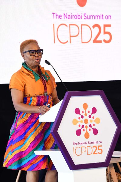 File:Minister Lindiwe Zulu presents Social Protection session at ICPD25 (GovernmentZA 49067848018).jpg
