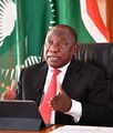 President Cyril Ramaphosa convenes virtual meeting of AU Bureau of the Assembly of Heads of State and Government, 21 July 2020 (GovernmentZA 50139644796).jpg