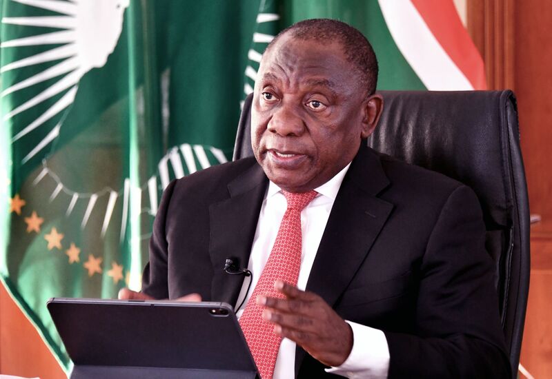 File:President Cyril Ramaphosa convenes virtual meeting of AU Bureau of the Assembly of Heads of State and Government, 21 July 2020 (GovernmentZA 50139880352).jpg
