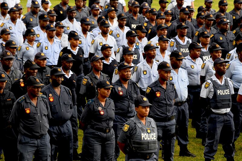 File:Commander in Chief of the Armed Forces His Excellency President Cyril Ramaphosa delivers well wishes to the South African Police Services ahead of the national lockdown, 26 Mar 2020 (GovernmentZA 49703580658).jpg