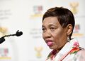 Minister Angie Motshekga briefs media on the state of readiness for opening of schools, 14 February 2021 (GovernmentZA 50945474402).jpg