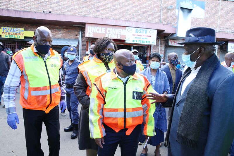 File:Minister Bheki Cele, Premier Sihle Zikalala and Members of the Executive Council launches integrated plan to curb the spread of Covid-19 pandemic in ILembe (GovernmentZA 49959078591).jpg