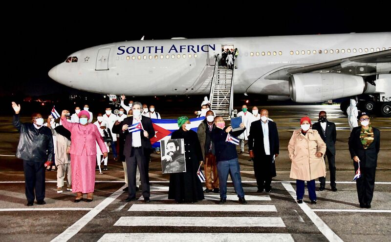 File:Cuban Health Specialists arriving in South Africa to curb the spread of COVID-19 (GovernmentZA 49828895002).jpg