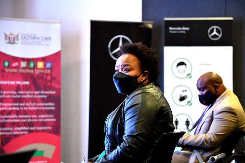 File:Deputy Minister Thembi Siweya visits Daimler Mercedes Benz Manufacturing Company to assess impact of -COVID19 in East London (GovernmentZA 50367788487).jpg