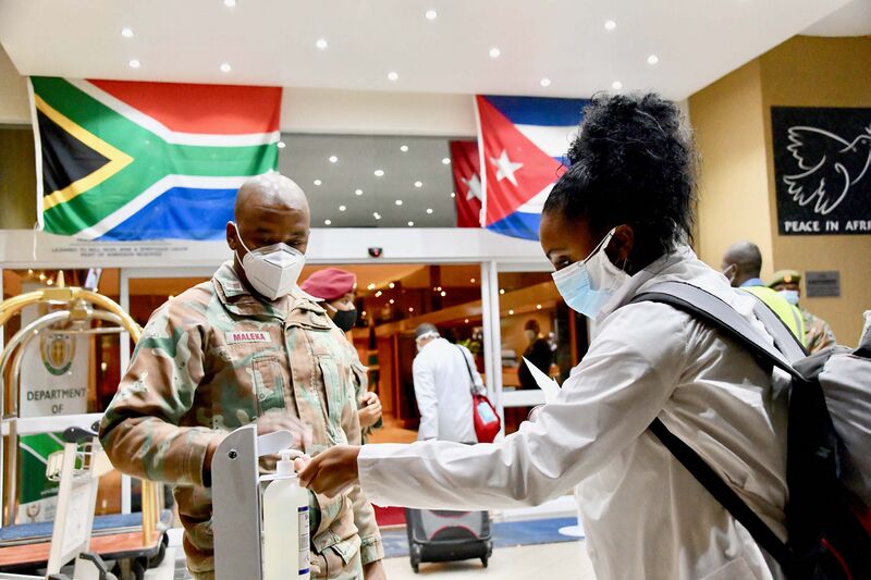 File:Cuban Health Specialists arriving in South Africa to curb the spread of COVID-19 (GovernmentZA 49828049008).jpg