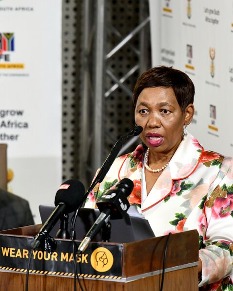 File:Minister Angie Motshekga briefs media on the state of readiness for opening of schools, 14 February 2021 (GovernmentZA 50944674383).jpg