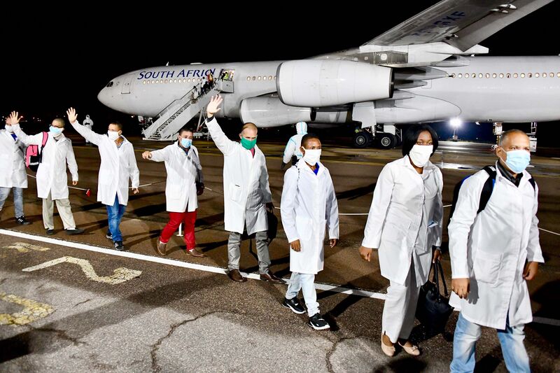 File:Cuban Health Specialists arriving in South Africa to curb the spread of COVID-19 (GovernmentZA 49828049213).jpg