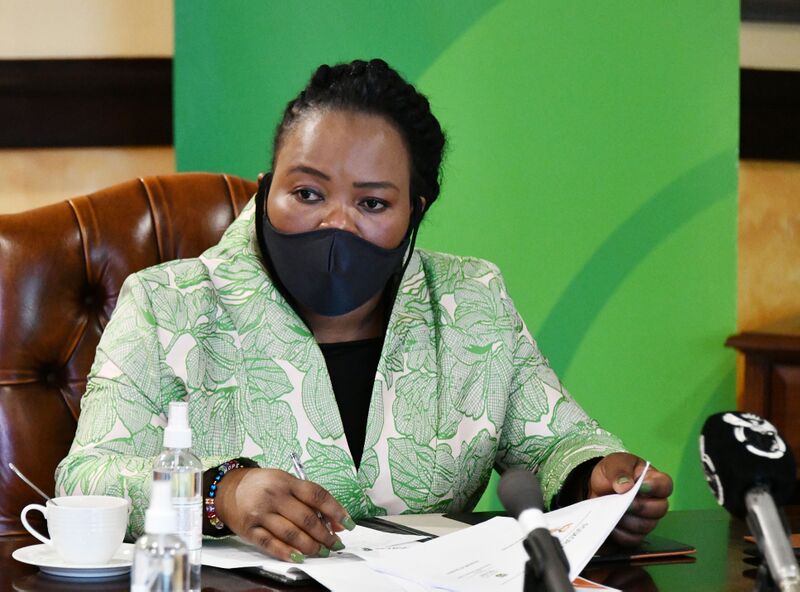 File:Deputy Minister Thembi Siweya and MEC of Economic Development in Limpopo Province, Mr Thabo Mokone monitor the state of readiness for Foskor Mine (GovernmentZA 49983596131).jpg