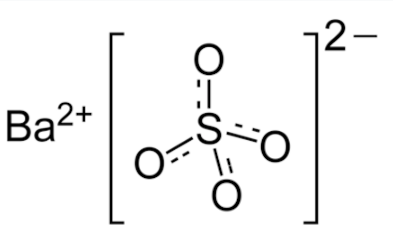 File:Barium sulfate structure (Radiopaedia 72831).png